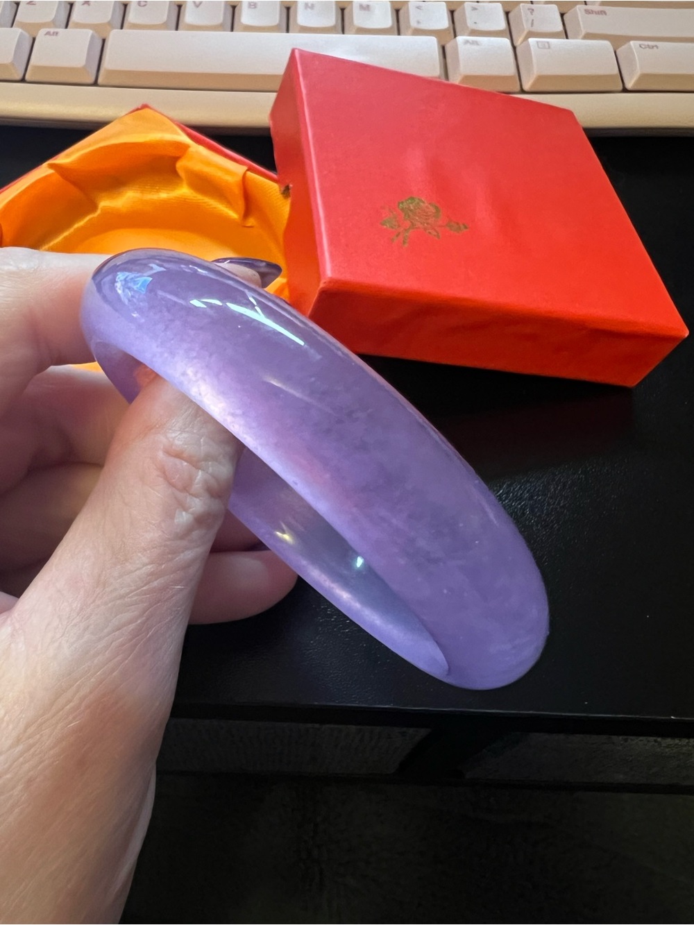 Lavender Jade Bangle Bracelet - Women Jewelry Bracelets